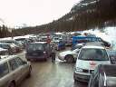 Alpiner Parkplatz