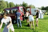 Ausladen auf dem Campingplatz