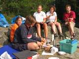 Fr&uuml;hst&uuml;ck: Silke, Nina, Conny, Caro, Thomas