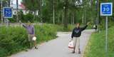 Seltsame Beschilderung in Gustavsfors