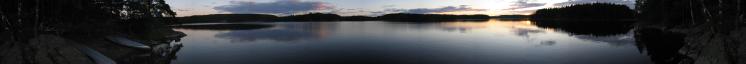 Panoramablick am Abend