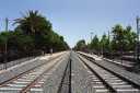 Der Caltrain-Bahnhof Menlo Park