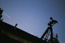 Flugzeug, Mars, Teleskop, etwas verwackelt
