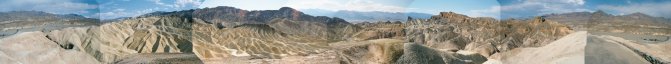 Panoramablick vom Zabriskie Point