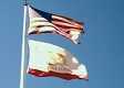 USA-Flagge, CA-Flagge
