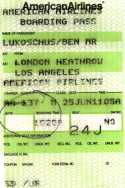 Boarding pass
